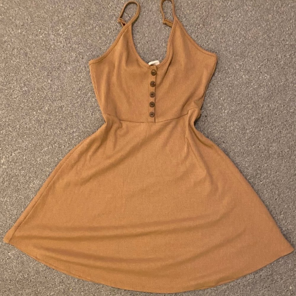 Dark Beige Strappy Dress